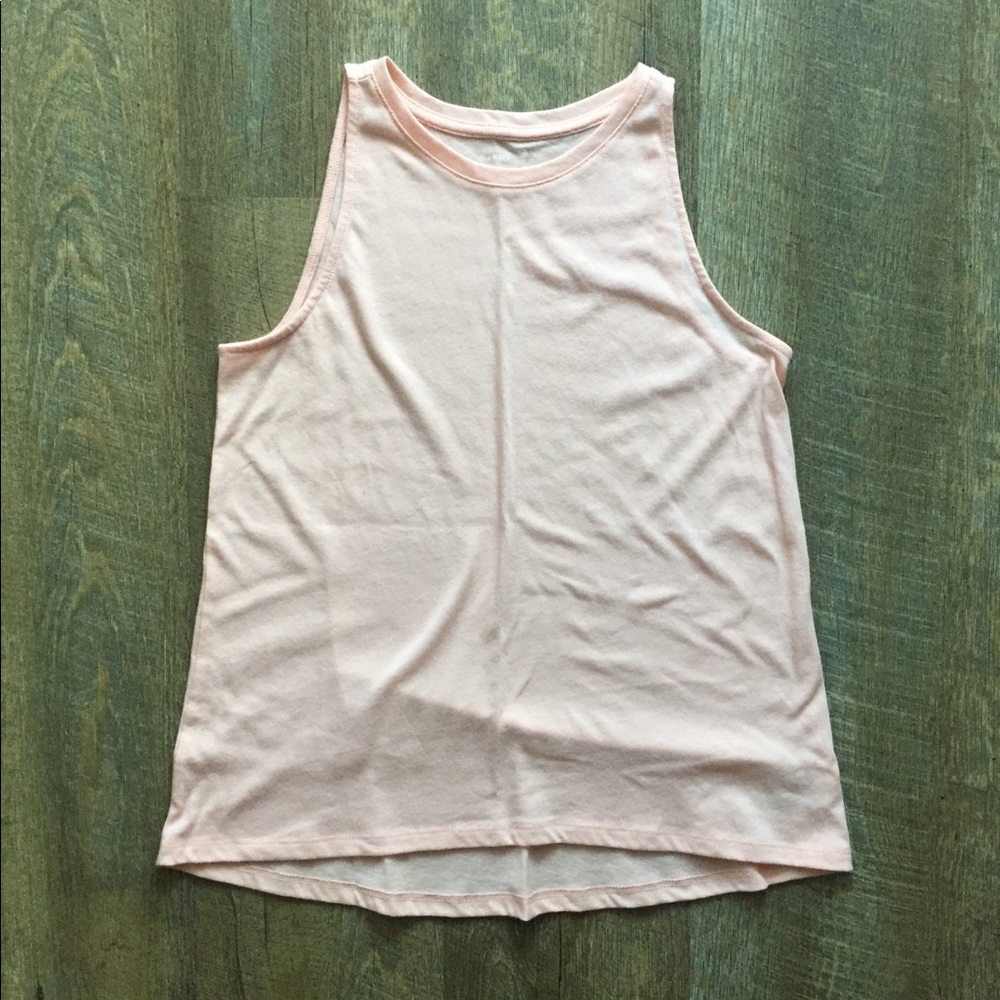 Blush Hi-Neck Tank